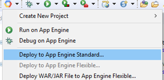 deploy to standard env